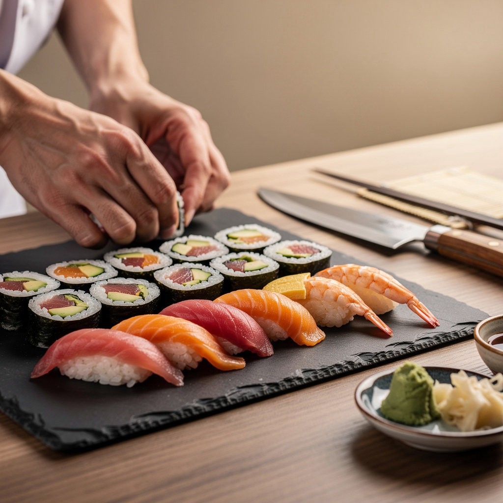 Sushi 2 extensive menu display featuring fresh nigiri and specialty rolls in North Park San Diego